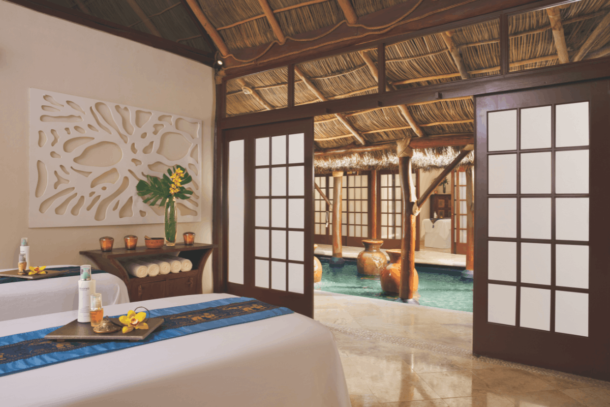 Cabina de Eternity Spa en Krystal Grand Nuevo Vallarta.